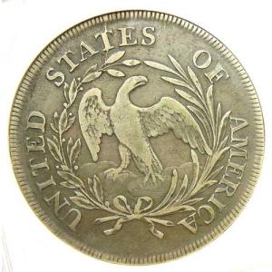 1798年 小型鷲ドレープ胸像銀貨 1ドル硬貨...の詳細画像3