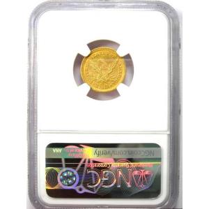 1845-D リバティ金貨 クォーターイーグル...の詳細画像2