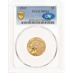 1915年発行 5ドル PCGS MS64 C...の詳細画像3