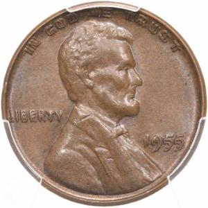 1955年 1セント PCGS AU58 CA...の詳細画像1