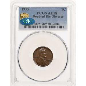 1955年 1セント PCGS AU58 CA...の詳細画像3