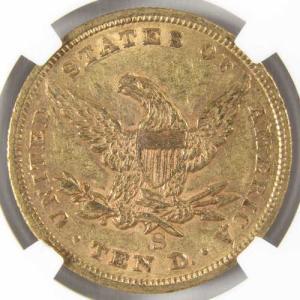 1854年Sミント リバティヘッド金貨10ドル...の詳細画像3