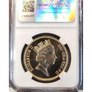 1985年 イギリス 金貨 5ソブリン セント...の詳細画像1