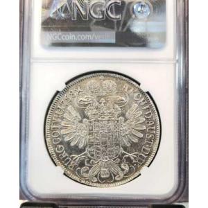 1758年 オーストリア 銀貨 1ターラー ウ...の詳細画像1