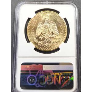 1944年 メキシコ 金貨 50ペソ G50P...の詳細画像4