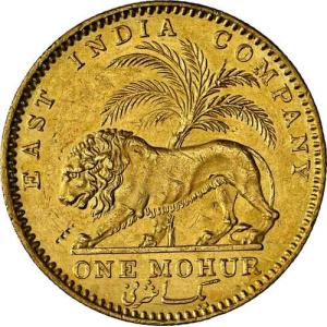 1841年 インド 金貨 1 モハール S&a...の詳細画像3