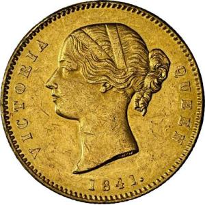 1841年 インド 金貨 1 モハール S&a...の詳細画像4