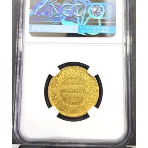 1862年 インド 金貨 1 モハール 「V」...の詳細画像1