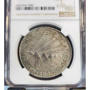 1840/39年 中央アメリカ共和国 銀貨 8...の詳細画像2