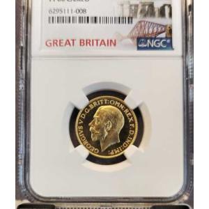 1911年 イギリス 金貨 1ソブリン ジョー...の詳細画像2