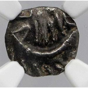 690-715年 アングロサクソン フリースラント大陸 銀貨 レッドバッド NGC i90649