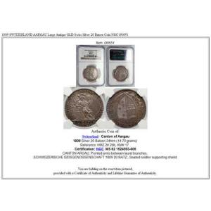 1809年 スイス アールガウ州 大型アンティ...の詳細画像4