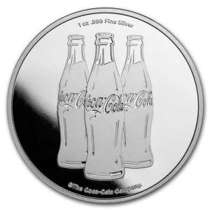 コカ・コーラ? 1オンス .999純銀ラウンドの詳細画像1