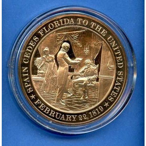 Spain Cedes Florida to United States 1819 - 60s Er...