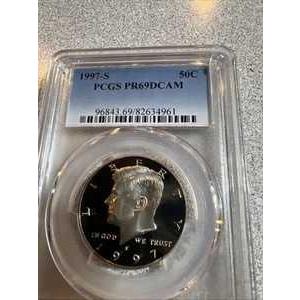 1997-S 銅 PCGS PR69 DCAM (プルーフ) Kennedy 1/2ドルr-