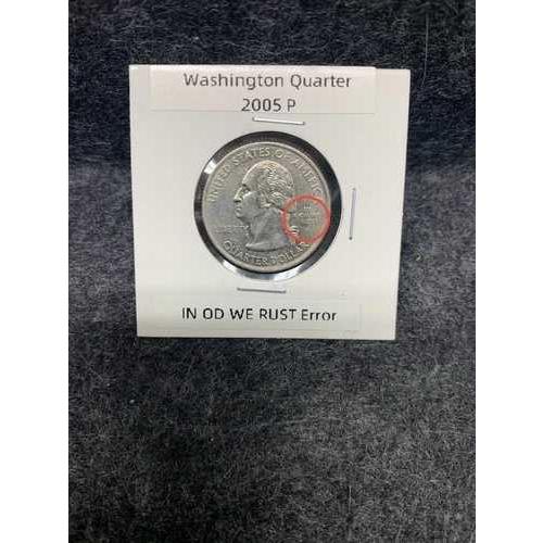 *エラーコイン * 2005年 P Washington Kansas State Quarter:...