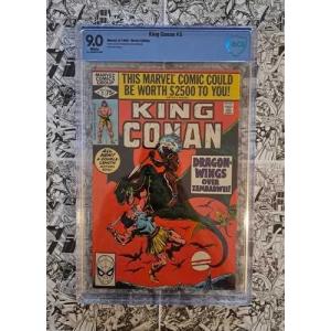 キング・オブ・コナン #3 CBCS 9.0 ホワイトページ (1980) ジョン・ブシェマ表紙アート NM