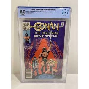 コナン・ザ・バーバリアン ムービースペシャル #1、8.0 CBCS (CGCではありません) 75セント カナダ価格バリアント