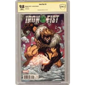 アイアンフィスト #5B CBCS 9.8 目撃者 Sig Jim Lee 2017 18-0929297-095