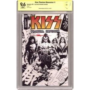 Kiss Phantom Obsession 1G Lee Line Art 1:10 CBCS 9.6 Witnessed Sig Jae Lee 2021
