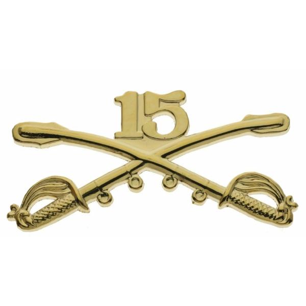 ピンバッジ Army 15th Fifteenth Cavalry Crossed Sabres 2...