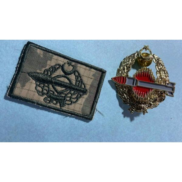 ピンバッジ chest BADGE TURKEY Army Explosive - bomb Dis...