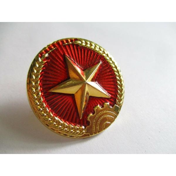 ピンバッジ 2 large NVA pin , VC North Vietnamese PIN, T...