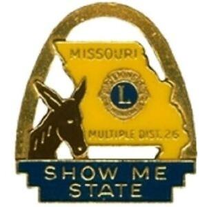 ピンバッジ Lions Club Pins - Missouri 1973 Mule St Loui...