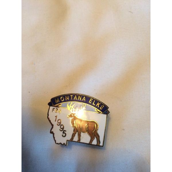 ピンバッジ MONTANA ELKS Pin. 1995 FBS.