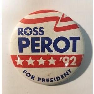 ピンバッジ Ross Perot 1992 Pin Button Presidental Canid...