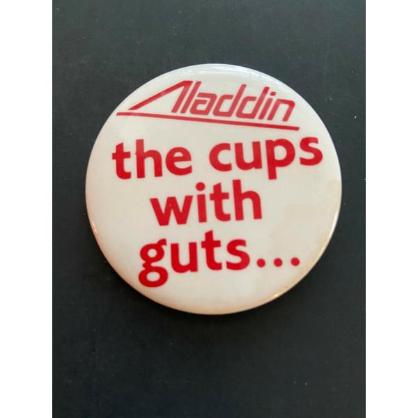 ピンバッジ Vintage Aladdin The Cups with Guts Pin Butto...