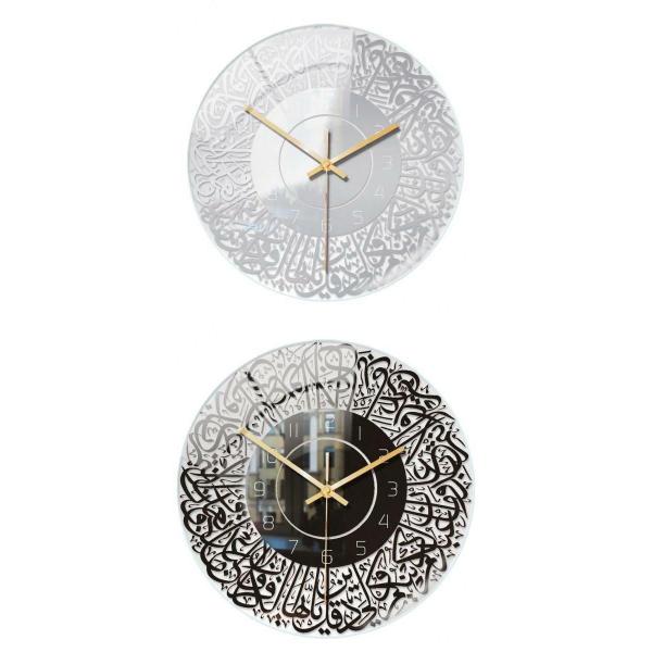 掛け時計 2x 30cm Retro Wall Clock Eid Ramadan Decor