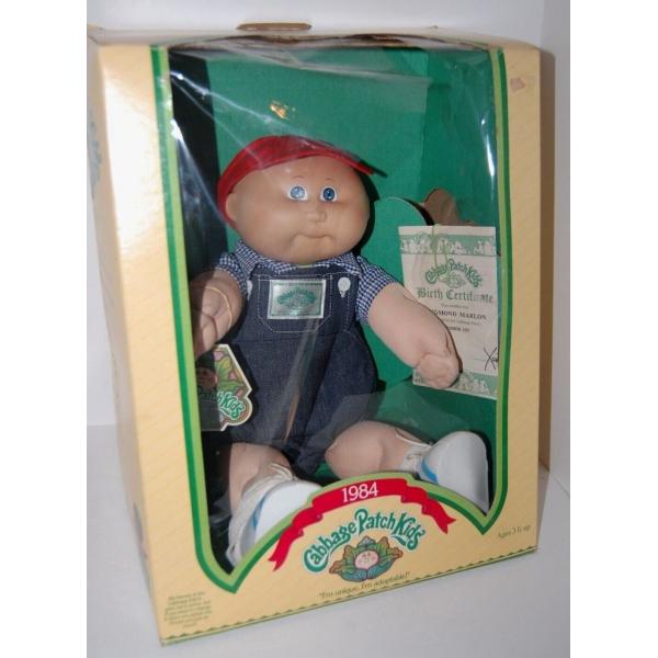 キャベツ畑人形 Vintage Cabbage Patch Doll Boy No Hair Blu...