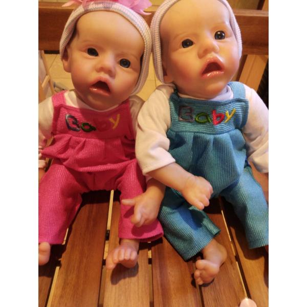 リボーンドール Reborn TWINS. !! BABY Dolls. 16 in weighte...