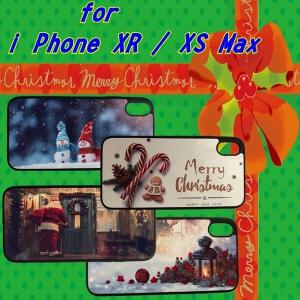 iPhone X ,i Phone XR ,i PhoneXs max クリスマス オリジナルケース　強化ガラス＆タッチペン付き ゆうパケット送料無料｜glow-japan