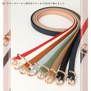 ベルト レディース おしゃれ 細 100cm ...の詳細画像1