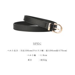 ベルト レディース おしゃれ 細 100cm ...の詳細画像5