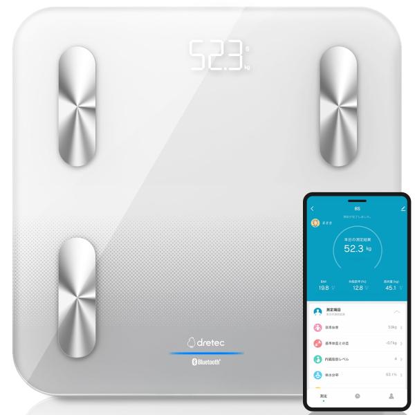 dretec(ドリテック)体重・体組成計 Dr.SCAN connect [ユーザー共有最大10人・...