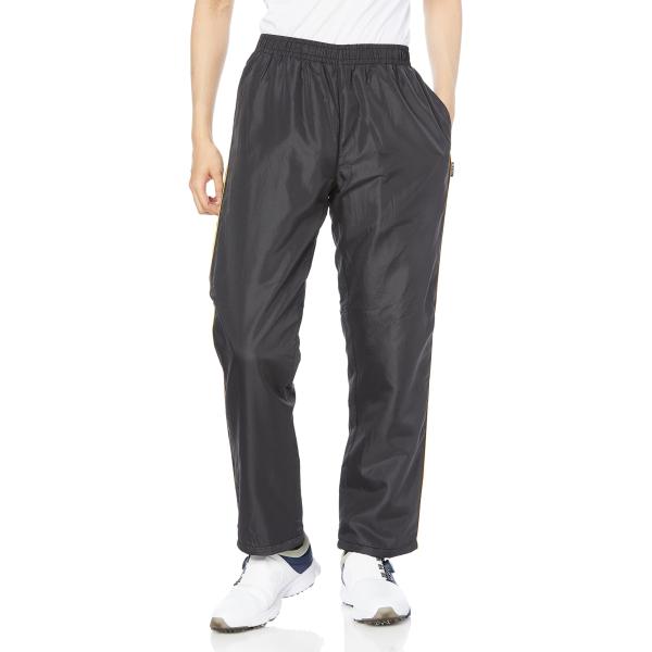 [エー・ディー・ワン] 防寒パンツ フリーズ裏地あったかパンツ メンズ ブラック×ゴールド LL