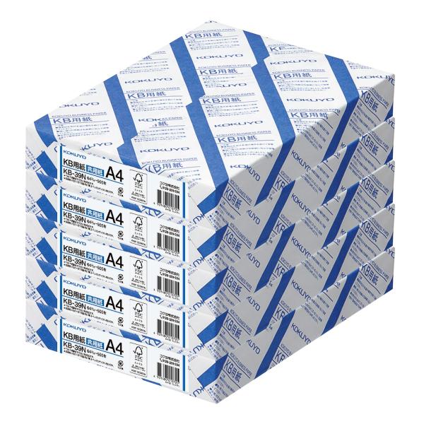 コクヨ コピー用紙 A4 白色度80% 紙厚0.09mm 500枚×5冊 2500枚 FSC認証 A...