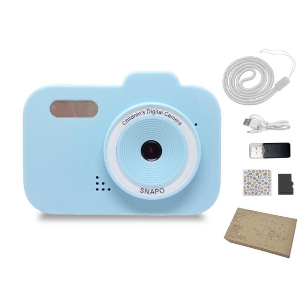 キッズカメラ トイカメラ SNAPO microSDカード32GB付 カードリーダー付 【日本企画商...