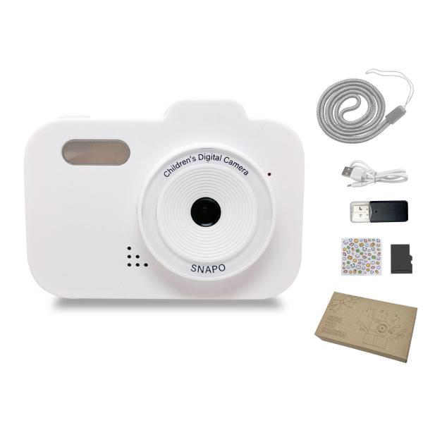 キッズカメラ トイカメラ SNAPO microSDカード32GB付 カードリーダー付 【日本企画商...