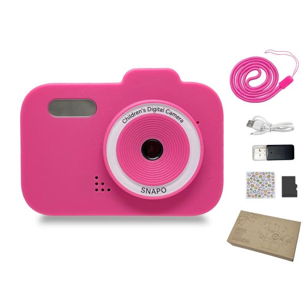 キッズカメラ トイカメラ SNAPO microSDカード32GB付 カードリーダー付 【日本企画商...
