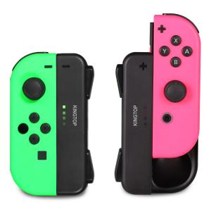 ジョイコン Joy-Con 充電グリップ Nintendo Switch用 プレイしながら充電可能 KINGTOP ニンテンドー スイッチ 充電ホル｜gls001