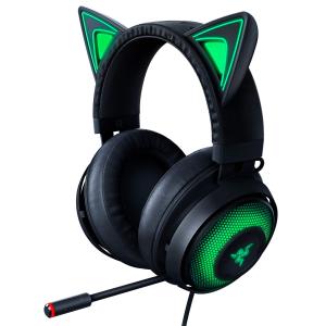 Razer Kraken Kitty Black ゲーミングヘッドセット USB THX7.1 ネコ...