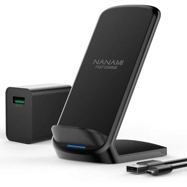 NANAMI ワイヤレス急速充電器 (USB-C 20W出力の急速充電器に昇進) 置くだけ充電器 セ...