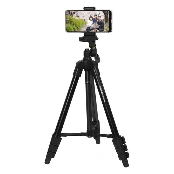 Fotopro スマホ 三脚 120cm 4段階 調節 小型 3WAY 雲台 収納袋 スマホ用 スマ...