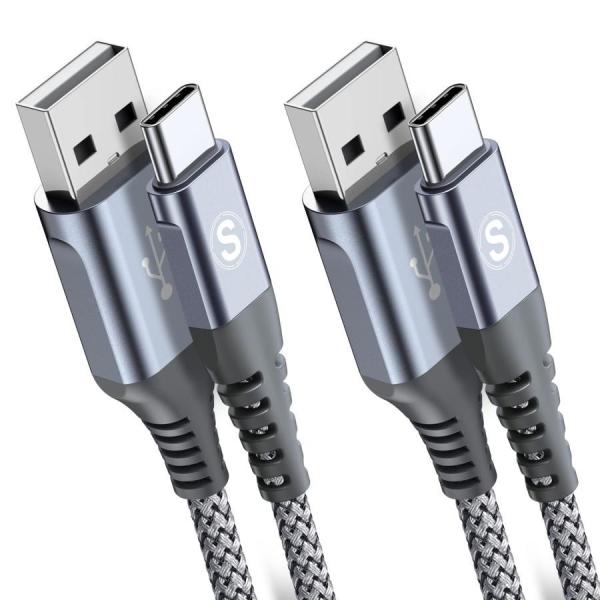 USB Type C ケーブル【2M/2本セット】Sweguard USB-C &amp; USB-A 3....
