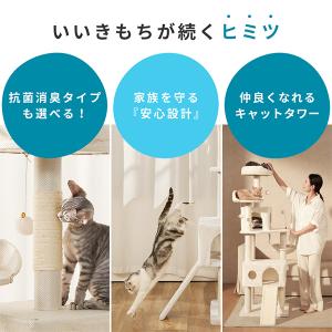 キャットタワー 据え置き B 猫タワー スリム...の詳細画像5