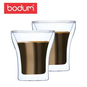 Bodum ボダム アッサム ダブルウォールグラス 2個セット 0.2L Assam DWG 4555-10US Double Wall Tumbler set of 2 クリア 北欧 新生活